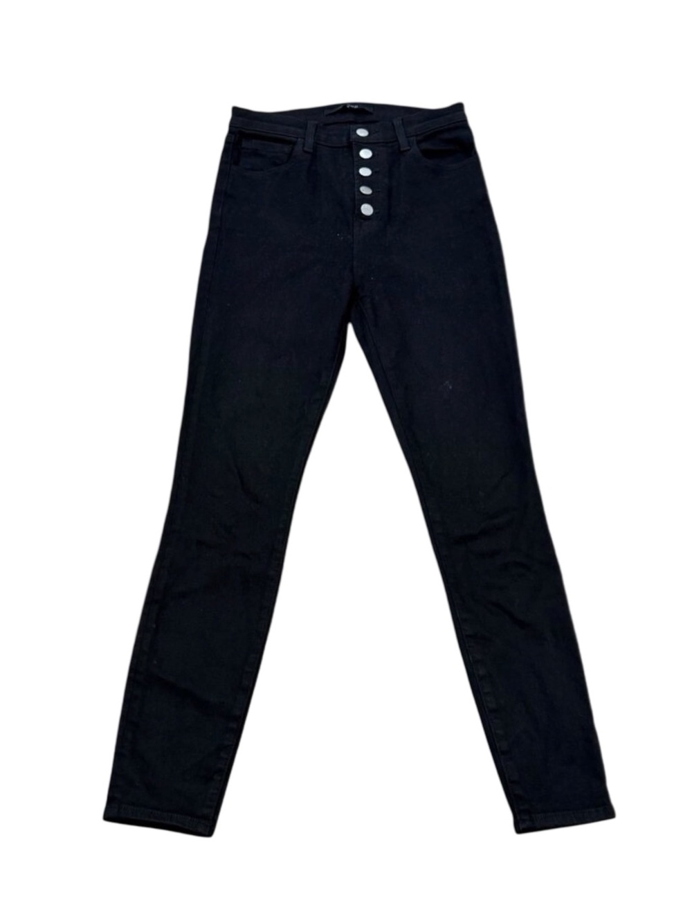 Women’s J Brand Black Skinny Jeans High Rise Button Fly Size 26